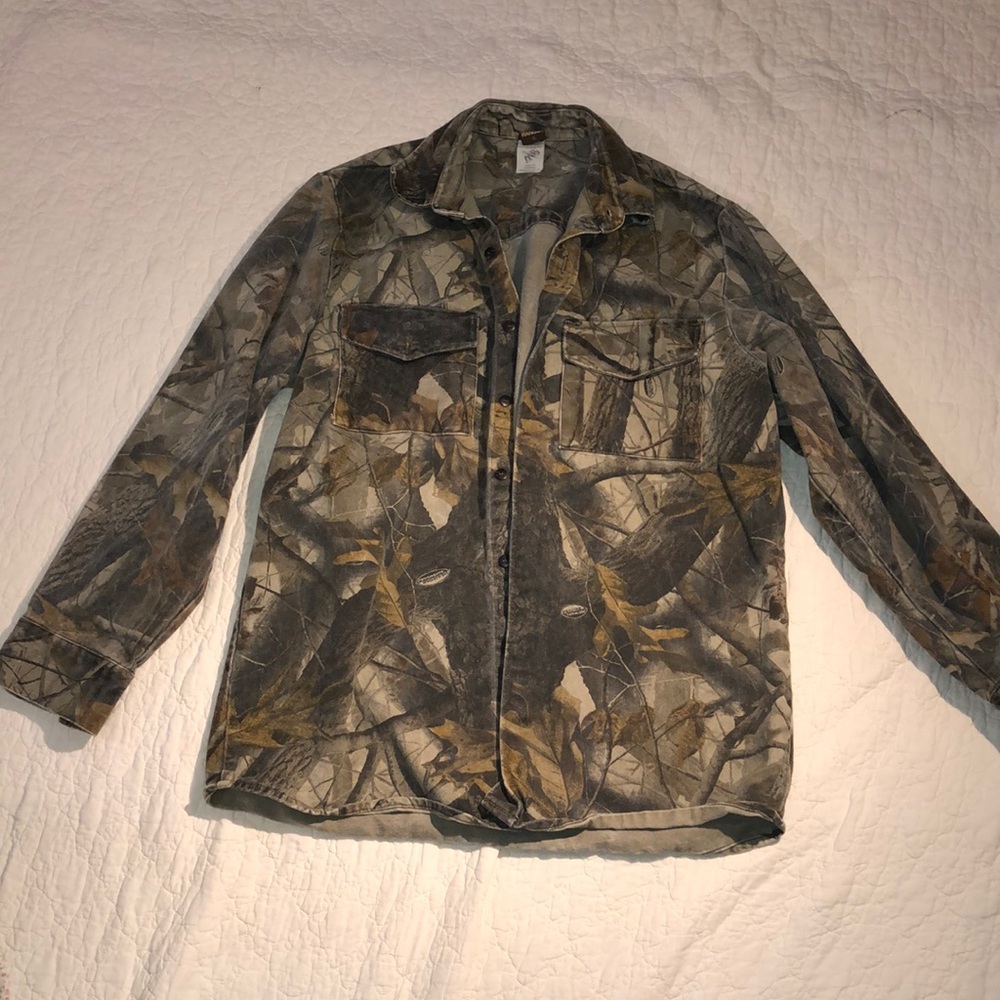 Camoflauge Realtree Button Up Shirt Size XL